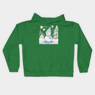 snowmans Kids Hoodie